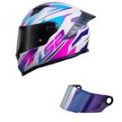Capacete LS2 FF358 Pro Airline Branco e Rosa Mais Viseira Camaleão Tamanho:54 Capacete LS2 FF358 Pro Airline Branco e Rosa Mais Viseira Camaleão Tamanho:54