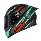 Capacete Ls2 Ff358 Pro Modok Spoiler Preto Verde Laranja Capacete Ls2 Ff358 Pro Modok Spoiler Preto Verde Laranja
