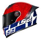 Capacete Ls2 Ff358 Pro Tiempo Branco Vermelho Azul Brilhante Desenho:Sólido/VermelhoTamanho do capacete:58Cor:Vermelho