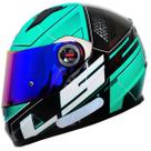 Capacete Ls2 ff358 Ultra Verde Agua Preto Capacete Ls2 ff358 Ultra Verde Agua Preto