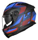 Capacete Ls2 Ff808 Road Stream Il Azul E Vermelho Com Oculos Desenho:Sólido/AzulTamanho do capacete:56Cor:AzulGenero: