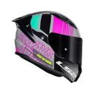 Capacete Ls2 Ff810 Vigo Shift Light Cinza E Rosa