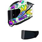 Capacete LS2 FF810 Vigo Space Attack Branco e Roxo Mais Viseira Fumê
