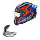 Capacete Ls2 FF810 Vigo Spinn Azul Fosco + Viseira Prata