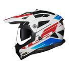 Capacete LS2 MX702 Pioneer II Namib Branco Azul e Vermelho Capacete LS2 MX702 Pioneer II Namib Branco Azul e Vermelho
