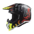 Capacete Ls2 Mx703 X Force C Barrier Amarelo Vermelho -