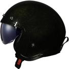 Capacete ls2 spitfire of599 disco blk/gold flakes 58/m masculino - feminino