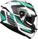 Capacete LS2 Stream 2 FF808 Road Branco e Verde Brilhante Masculino e Feminino
