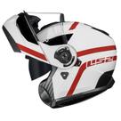 Capacete Ls2 Strobe 2 FF908 Autox Branco Robocop Articulado