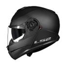 Capacete ls2 strobeii ff908 articulado monocolor matte black -