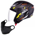 Capacete Masculino Asx Aberto City Air Square + Viseira Fume