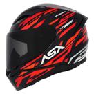 Capacete Masculino Asx City Arrow Vermelho Esportivo Fechado Capacete Masculino Asx City Arrow Vermelho Esportivo Fechado