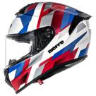 Capacete Masculino Bieffe B-Reaper Branco Azul Bicomposto
