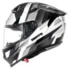 Capacete Masculino Bieffe B-Reaper Branco Prata Bicomposto
