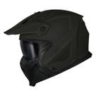 Capacete Masculino Ls2 Of606 Drifter Verde Fosco 4 em 1 Moto