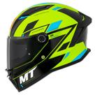 Capacete Masculino MT Stinger 2 Zivze Amarelo Esportivo Moto