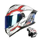 Capacete Modular Unissex Com Lentes Duplas Para Motocicleta, Lentes Aurora, Ciclismo Ao Ar Livre,
