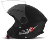 Capacete Moto Aberto Preto Pro Tork New Liberty 3 Viseira Cristal 2mm Espessura Tamanho 60