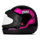Capacete Moto Aberto Sport Moto 788 Rosa Viseira Cristal Inmetro Tamanho 60 - Pro Tork