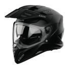 Capacete Moto Airoh Bandit Off Road Big Trail Preto Fosco