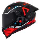 Capacete moto axxis fenix alpha b5 preto vermelho masculino brilho Capacete moto axxis fenix alpha b5 preto vermelho masculino brilho