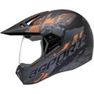 Capacete moto cross com viseira Bieffe 3 Sport Capacete moto cross com viseira Bieffe 3 Sport