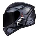 Capacete Moto Fechado ASX City Start Cinza Fosco com Viseira Fumê V18B Capacete Moto Fechado ASX City Start Cinza Fosco com Viseira Fumê V18B