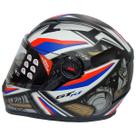 Capacete Moto Fechado Fw3 Gtn R1 Preto Azul Vermelho Tam 60