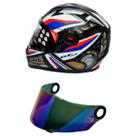 Capacete Moto Fechado Fw3 Gtn R1 Preto Azul Vermelho + Viseira Camaleão FW3
