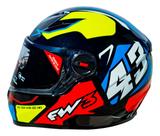 Capacete Moto Fechado Fw3 Gtx 43 Óculos Interno Várias Cores