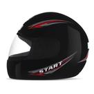 Capacete Moto Fechado Preto Fosco Mixs Start ProTork 58