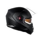 Capacete Moto Feminino Masculino Bieffe B40 Classic Oculos Solar Preto Fosco