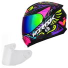 Capacete Moto Feminino Norisk Razor Circus Viseira Camaleão