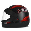Capacete Moto Full Face Pro Tork SM 788 New Preto/Vermelho Tam. 60 Inmetro