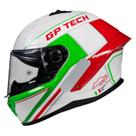 Capacete moto gp tech pilot gp italy branco verde vermelho bandeira italia Capacete moto gp tech pilot gp italy branco verde vermelho bandeira italia