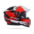 Capacete Moto Gp Tech Ultra Sv Flag Vermelho/Branco