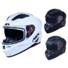 Capacete Moto Integral Fechado ASX City Sv Solid Com Óculos Solar Interno Anti Risco Variadas Cores