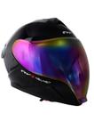 Capacete Moto Integral FW3 Venon 2 Viseiras Camaleão Brilho Cor:PretoTamanho:56