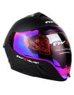 Capacete Moto Integral FW3 Venon 2 Viseiras Camaleão Fosco Cor:PretoTamanho:58