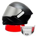 Capacete Moto Kyt Ttcourse Plain Matt Black Viseira Prata Capacete Moto Kyt Ttcourse Plain Matt Black Viseira Prata