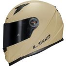Capacete Moto Ls2 Ff358 Matte Sand Areia Off White Fosco