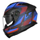 Capacete Moto LS2 FF808 Stream 2 Road Cinza Titânio Vermelho