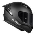 Capacete Moto Ls2 FF810 Vigo Monocolor Preto Fosco Spoiler