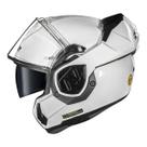 Capacete Moto LS2 FF906 Advant Escamoteável Monocolor Branco
