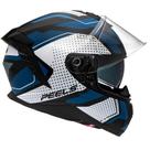 Capacete Moto Masculino Peels Mach 5 Bold Azul Oculos