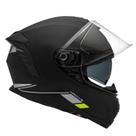 Capacete Moto Masculino Peels Mach 5 Preto Fosco Oculos