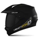 Capacete Moto Motocross Trilha Fechado Integral Liberty Mx Pro Vision Viseira Fumê Pro Tork
