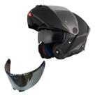 Capacete Moto Mt Atom 2 Articulado Preto Fosco Viseira Ouro Capacete Moto Mt Atom 2 Articulado Preto Fosco Viseira Ouro
