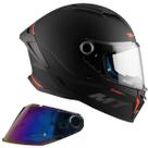 Capacete Moto Mt Stinger 2 Solid A1 Preto Fosco Viseira Camaleão Capacete Moto Mt Stinger 2 Solid A1 Preto Fosco Viseira Camaleão