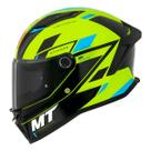 Capacete Moto Mt Stinger 2 Zizve C3 Amarelo-fluor Brilho